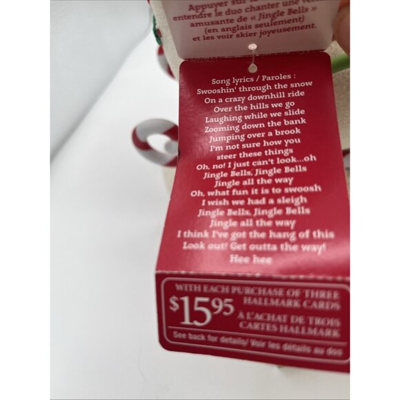 Christmas Hallmark Jingle Pals Swooshin 2012 Musical Skiing Snowman W/tag Work - Picture 14 of 15